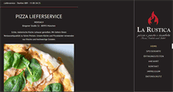 Desktop Screenshot of pizzeria-larustica.de