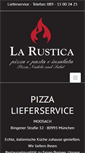 Mobile Screenshot of pizzeria-larustica.de