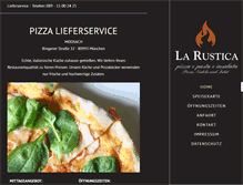 Tablet Screenshot of pizzeria-larustica.de